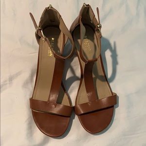 Strappy wedge sandals